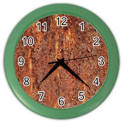 Flaky Rusting Metal Color Wall Clocks by trendistuff