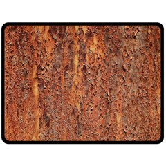 Flaky Rusting Metal Fleece Blanket (large)  by trendistuff