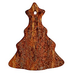 Flaky Rusting Metal Christmas Tree Ornament (2 Sides) by trendistuff