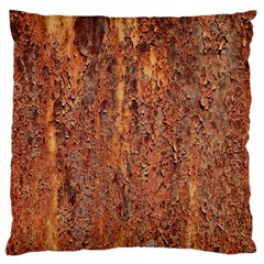 Flaky Rusting Metal Large Cushion Cases (one Side)  by trendistuff