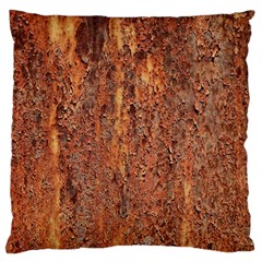 Flaky Rusting Metal Standard Flano Cushion Cases (one Side)  by trendistuff