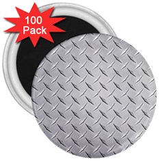 Diamond Plate 3  Magnets (100 Pack) by trendistuff