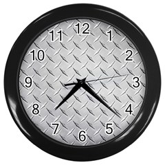 Diamond Plate Wall Clocks (black) by trendistuff