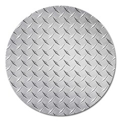 Diamond Plate Magnet 5  (round) by trendistuff