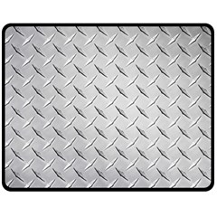 Diamond Plate Double Sided Fleece Blanket (medium)  by trendistuff