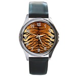 TIGER FUR Round Metal Watches