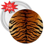 TIGER FUR 3  Buttons (100 pack) 