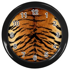 Tiger Fur Wall Clocks (black) by trendistuff