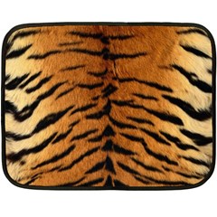 Tiger Fur Double Sided Fleece Blanket (mini)  by trendistuff