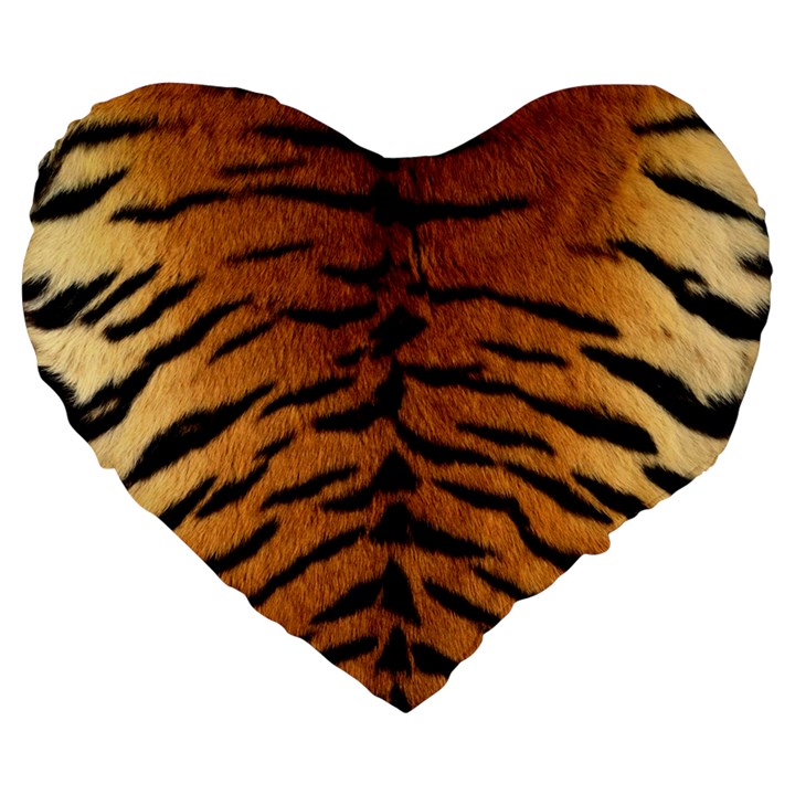 TIGER FUR Large 19  Premium Heart Shape Cushions