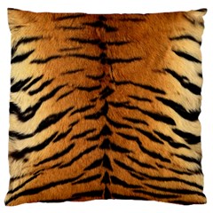 Tiger Fur Standard Flano Cushion Cases (one Side)  by trendistuff