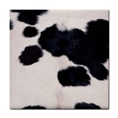 Spotted Cow Hide Tile Coasters by trendistuff