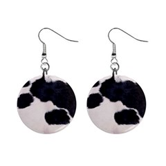 Spotted Cow Hide Mini Button Earrings by trendistuff