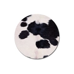 Spotted Cow Hide Magnet 3  (round) by trendistuff