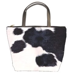 Spotted Cow Hide Bucket Bags by trendistuff