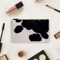 Spotted Cow Hide Cosmetic Bag (small)  by trendistuff