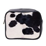 SPOTTED COW HIDE Mini Toiletries Bag 2-Side Front