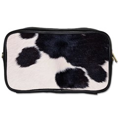 Spotted Cow Hide Toiletries Bags