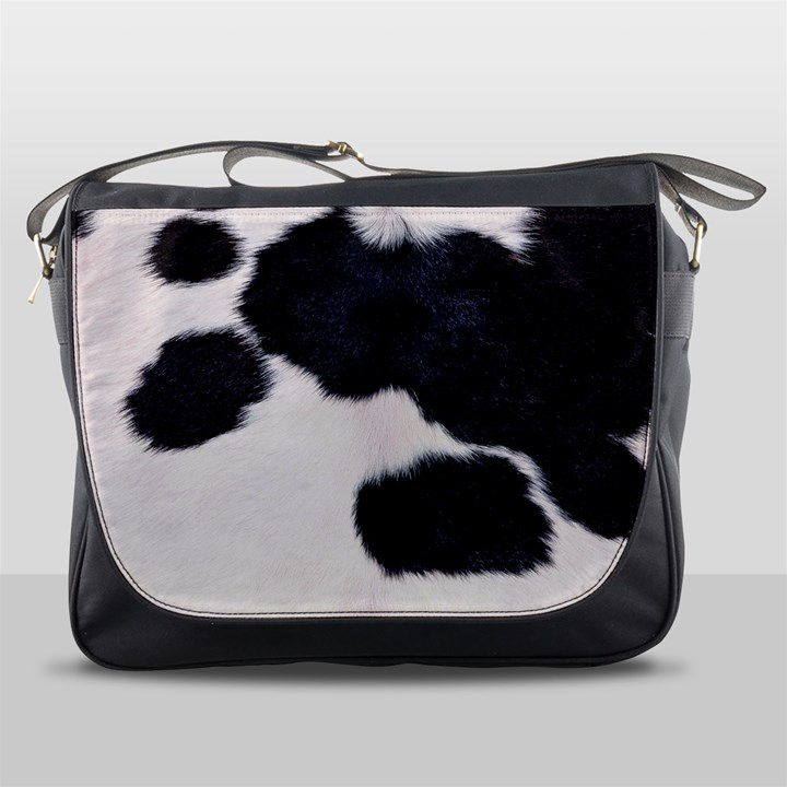 SPOTTED COW HIDE Messenger Bags