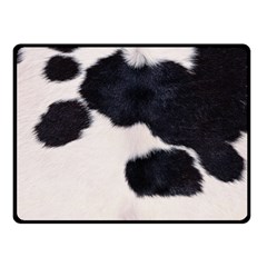 Spotted Cow Hide Double Sided Fleece Blanket (small)  by trendistuff