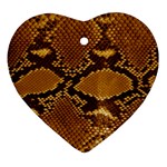 SNAKE SKIN Ornament (Heart)  Front