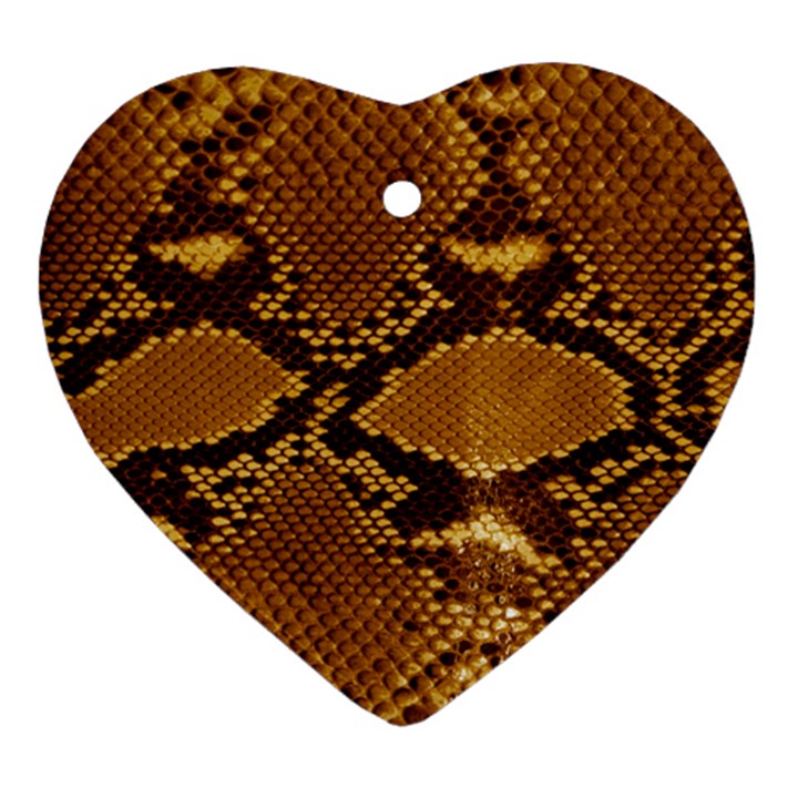 SNAKE SKIN Ornament (Heart) 