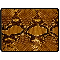 Snake Skin Fleece Blanket (large)  by trendistuff