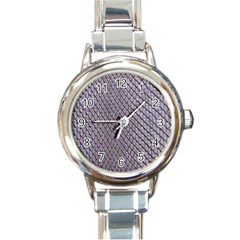 Silver Snake Skin Round Italian Charm Watches by trendistuff