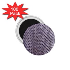 Silver Snake Skin 1 75  Magnets (100 Pack) 