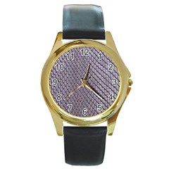 Silver Snake Skin Round Gold Metal Watches by trendistuff