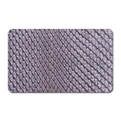 Silver Snake Skin Magnet (rectangular) by trendistuff