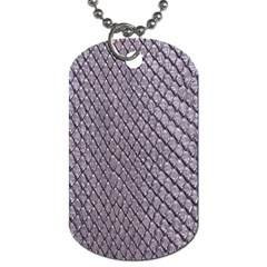 Silver Snake Skin Dog Tag (one Side) by trendistuff