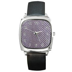 Silver Snake Skin Square Metal Watches by trendistuff