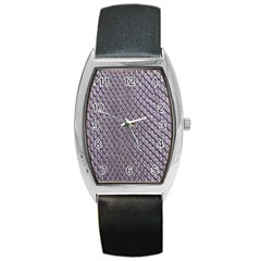 Silver Snake Skin Barrel Metal Watches by trendistuff