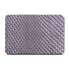 Silver Snake Skin Small Doormat  by trendistuff