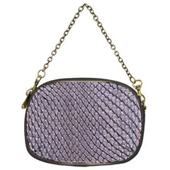 Silver Snake Skin Chain Purses (one Side)  by trendistuff