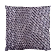 Silver Snake Skin Standard Cushion Case (one Side)  by trendistuff