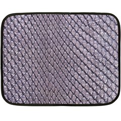 Silver Snake Skin Fleece Blanket (mini) by trendistuff