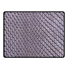 Silver Snake Skin Fleece Blanket (small) by trendistuff