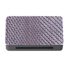 Silver Snake Skin Memory Card Reader With Cf by trendistuff