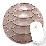 SCALY LEATHER Round Mousepads