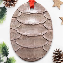 Scaly Leather Ornament (oval)  by trendistuff