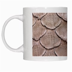 Scaly Leather White Mugs by trendistuff