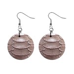 SCALY LEATHER Mini Button Earrings