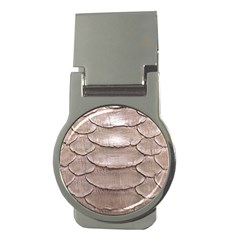 Scaly Leather Money Clips (round) 