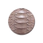 SCALY LEATHER Rubber Round Coaster (4 pack) 