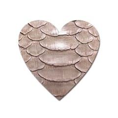 Scaly Leather Heart Magnet by trendistuff