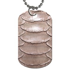 Scaly Leather Dog Tag (two Sides)