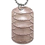 SCALY LEATHER Dog Tag (Two Sides) Back