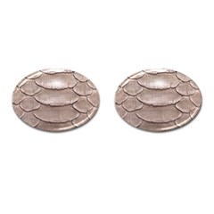 Scaly Leather Cufflinks (oval) by trendistuff